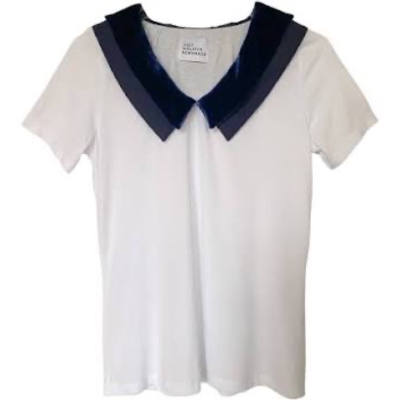 Velvet Collared T-Shirt - NWOT - Picture 2 of 4